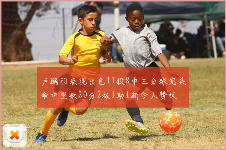 卢鹏羽表现出色11投8中三分球完美命中空砍20分2板1助1断令人赞叹